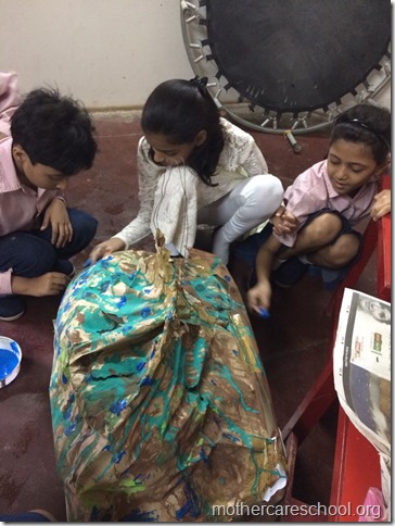 At Mothercare School preparations on by children for Janmashtmi jhanki (3)