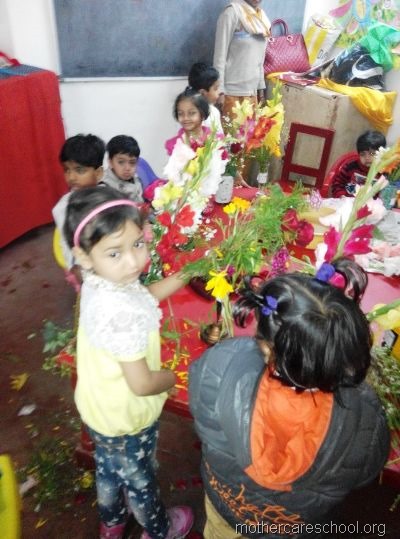 flower arrangement mothercare school, aliganj, lucknow (10)