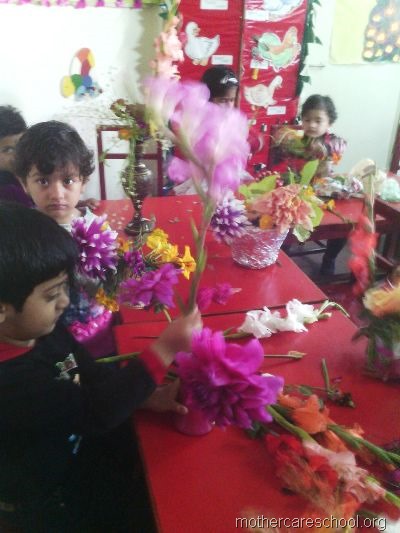 flower arrangement mothercare school, aliganj, lucknow (18)