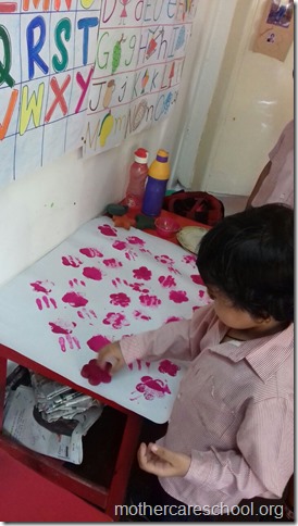 Getting ready for making Ravan at Mothercare School for Dusshera (2)