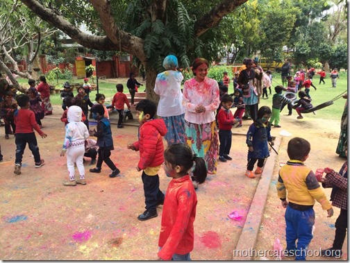 Holi 2017 celebrations at nursery school lucknow (6)