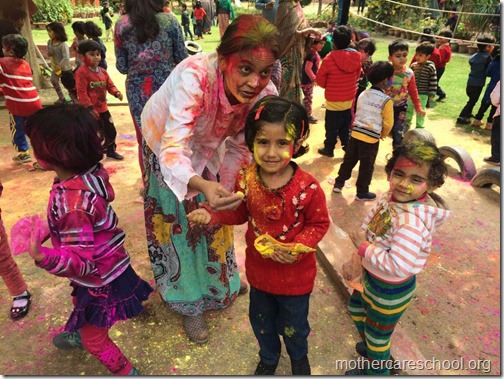 Holi 2017 celebrations at nursery school lucknow (7)