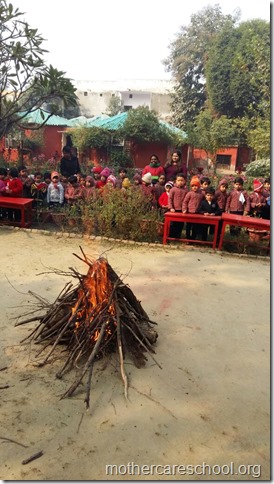 LOHRI and Makar Sankranti celebration in school with a bonfire (15)