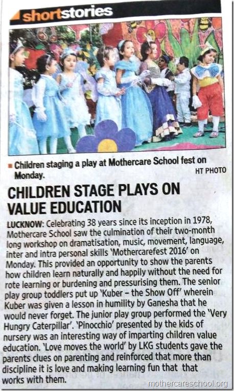 Annual Drama Fest at Nursey School