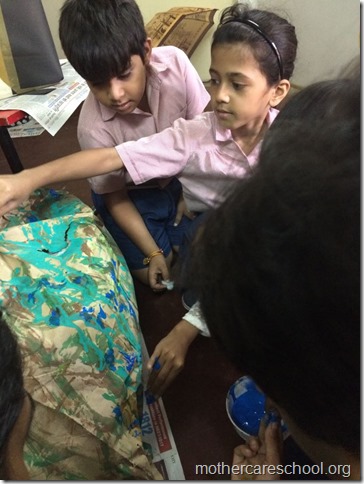 At Mothercare School preparations on by children for Janmashtmi jhanki (1)