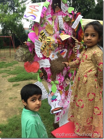 Colouring , paper crushing, tear and paste, cutting...collecting leaves...hand printing.. (9)