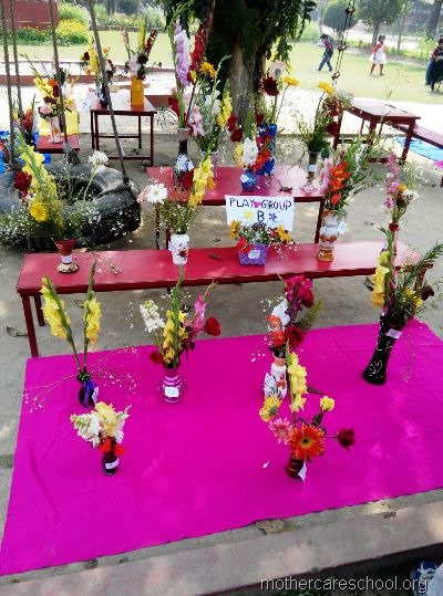 flower arrangement mothercare school, aliganj, lucknow (9)