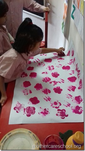 Getting ready for making Ravan at Mothercare School for Dusshera (1)