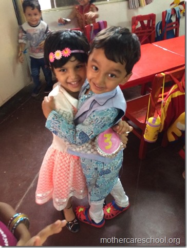 Handmade rakhis, rakhi milan, tying of rakhi, sharing mithai at Mothercare School 4 (3)