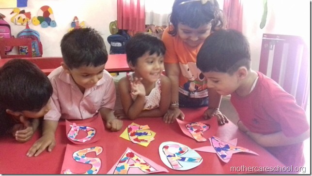 I learnt beginning sounds sounds of my  name shapes, colours and what they can do to put together (7)