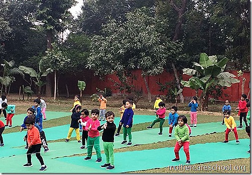 Mothercare Kids doing Yoga at Sportsfest 2