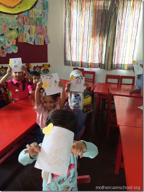 Mothers day card by nursery school kids (4)