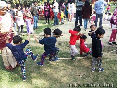 sports day rope walking
