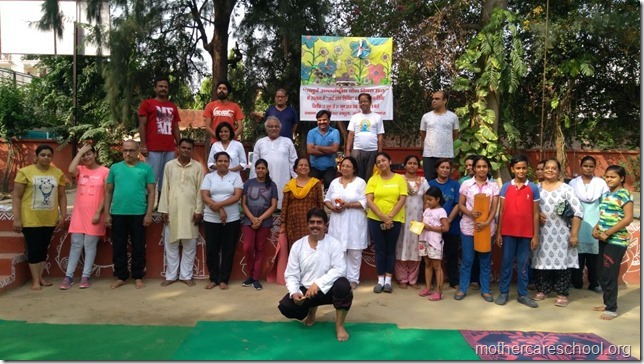 Sri Sri Yoga Session at Mothercare School